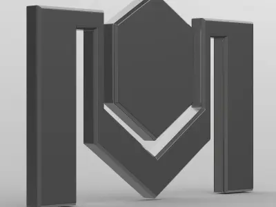 belkomunmash logo 3D model by 3dlogoman