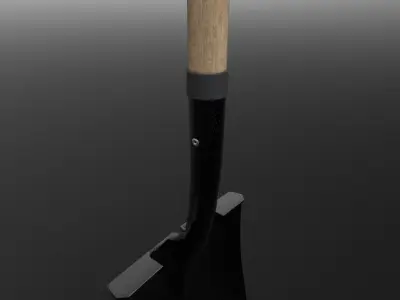 Square Shovel with three texture options  3D model