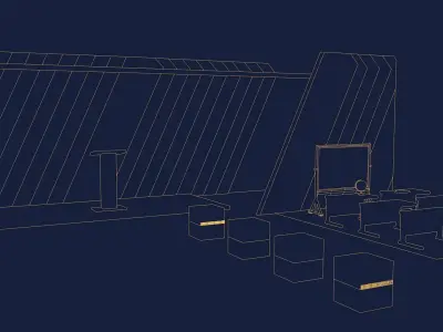 stage layout 3D model