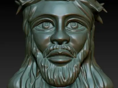 jesus bust 3D model