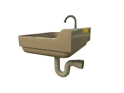 Dirty Sink Low-poly 3D model