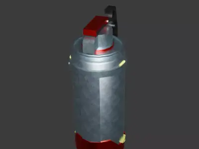 3D model of a Flashbang Grenade  Low-poly 3D model