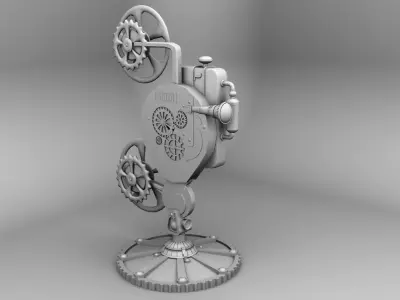 OLD FILM PROJECTOR 3D model