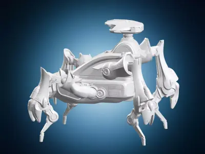 Halo Covenant Scarab Walker Battle Vehicle 3D print model