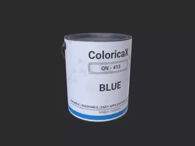 Paint Can Gallon Low-poly 3D model