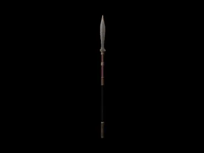 Spear sword Free low-poly 3D model