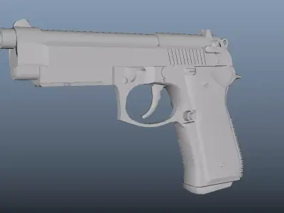 9MM PISTOL MODEL 3D model