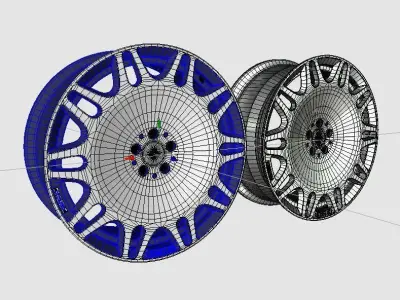 Brabus Monoblock M R22 forged 2018 Free 3D model