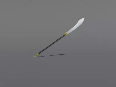 Guan Dao  Low-poly 3D model