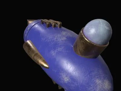  ray gun Low-poly 3D model