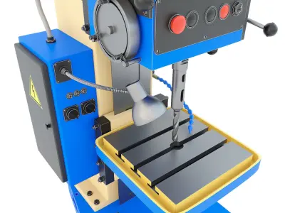 Drilling Machine press vertical 2N135 3D model