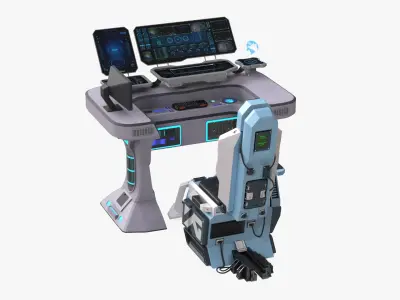 Futuristic Command Station 3D model