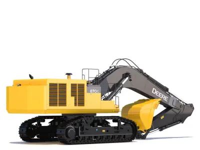 Excavator Deere 870G 3D model