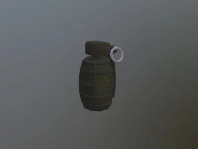 DM-51 Hand Grenade Low-poly 3D model