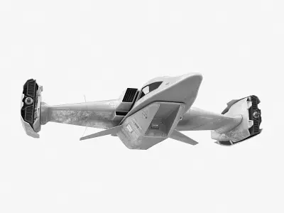 Spaceship fighter jet 3D model