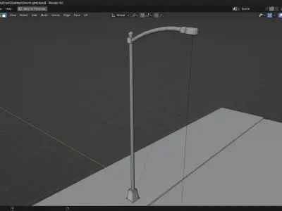 Street Light Free low-poly 3D model purchase