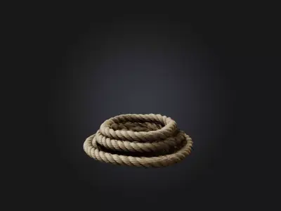 Realistic Rope Model Low-poly 3D model
