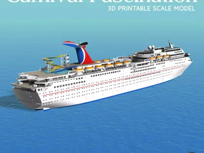 CARNIVAL FASCINATION cruise ship 3d printable model 3D print model