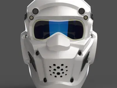 CAD-friendly Helmet model H1V1 3D print model