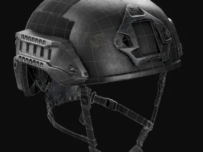 Nexus SF M3 Tactical Helmet LowPoly Low-poly 3D model