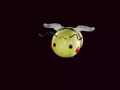 Cartoon Bee 3D model buy