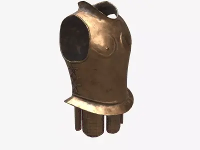 Ancient Armor 3D Model Game Ready Armor PBR Low Poly Low-poly 3D model