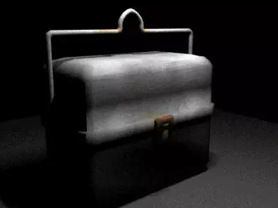 Metal Lunch Box Free low-poly 3D model