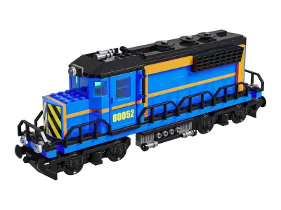 Train Lego Locomotive 80052 3D model