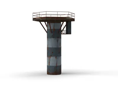 Steel Tower Metal Tower Low-poly 3D model