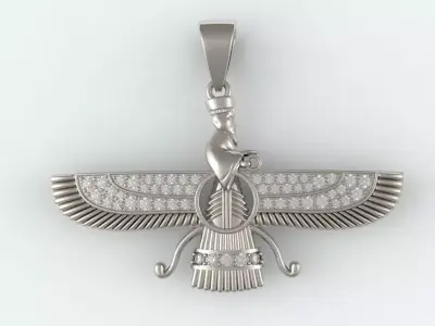 Zoro astrian pendant 3D print model
