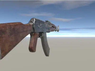 AK-47 Game Asset Free low-poly 3D model