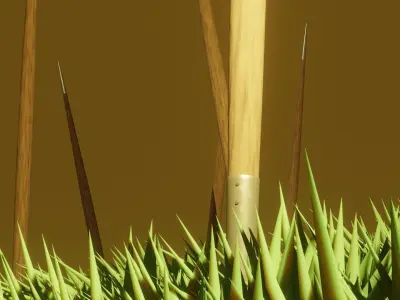 Simple Fantasy Javelin Low-poly 3D model