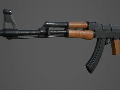 Low poly Guns Pack Low-poly 3D model purchase