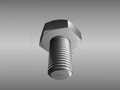 Low-Poly Bolt Version 1 Low-poly 3D model