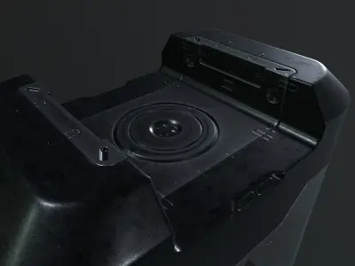 Futuristic Smart Power Cell Box Game Ready Props sci-fi Free low-poly 3D model