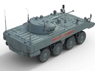 K-17 Bumerang armored Infantry Fighting Vehicle  Low-poly 3D model