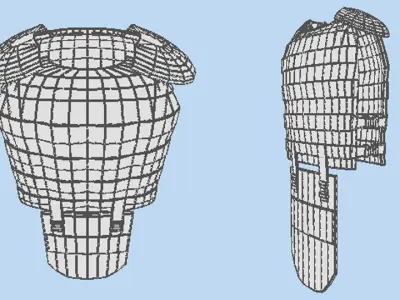 Armour Vest - Type 5 3D model