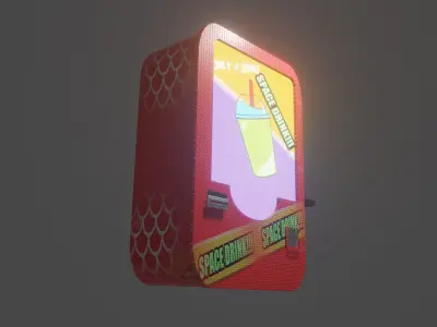 Cyberpunk Soda Machine 3D model