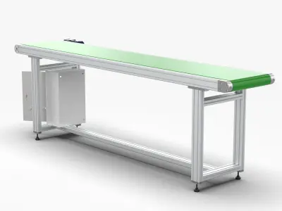 Conveyor Belt Assembly Line Free 3D model