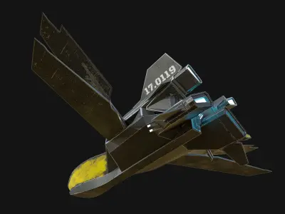 Spacecraft N3 Low-poly 3D model