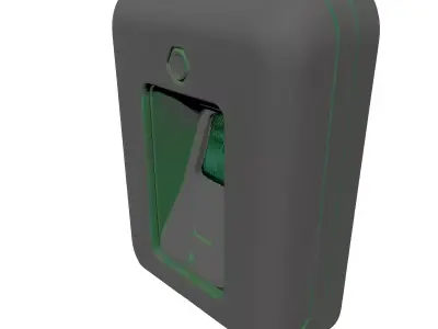 Modern Biometric Fingerprint Access Scanner 3D model
