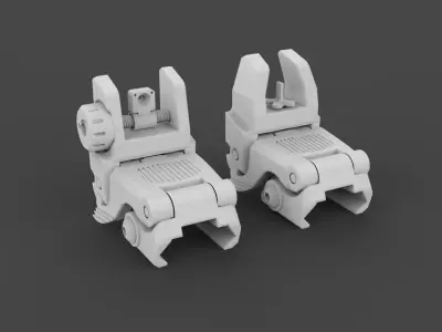 Magpul MBUS Sights 3D model