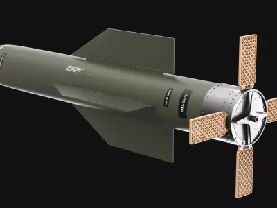 GBU-57AB MOP Bunker Buster Bomb PBR Low High Poly Game Ready 3D model