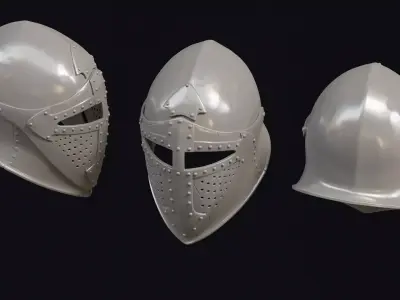 Iron Helmet 4 HP 3D print model