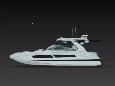 Luxury Yacht Boat Model Modern Speed Boat 3D Print STL 3D print model