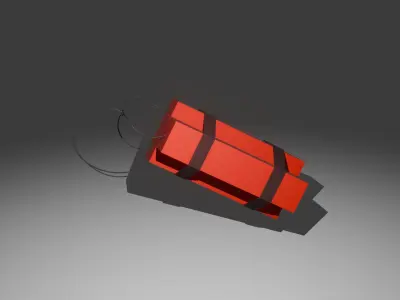 Low Poly TnT Low-poly 3D model