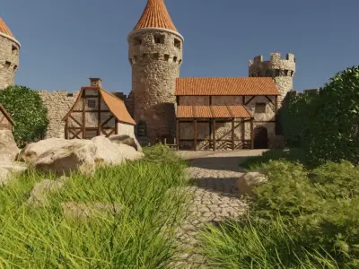 Castle Town 3D model