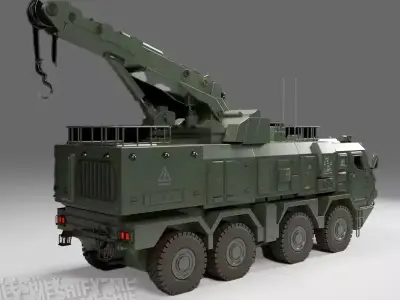 Low Poly Military ARV Low-poly 3D model