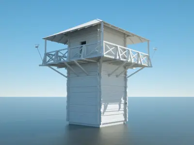 Roman Watchtower Low-poly 3D model purchase