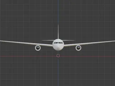 Airplane  Free 3D model Low-poly 3D model